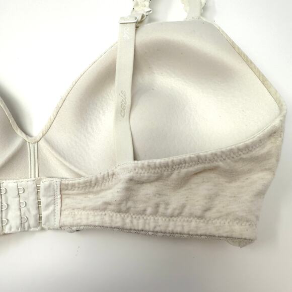 Aerie Wireless Lace Full Coverage Bra In Heathered Off White Size 36D - Picture 7 of 8